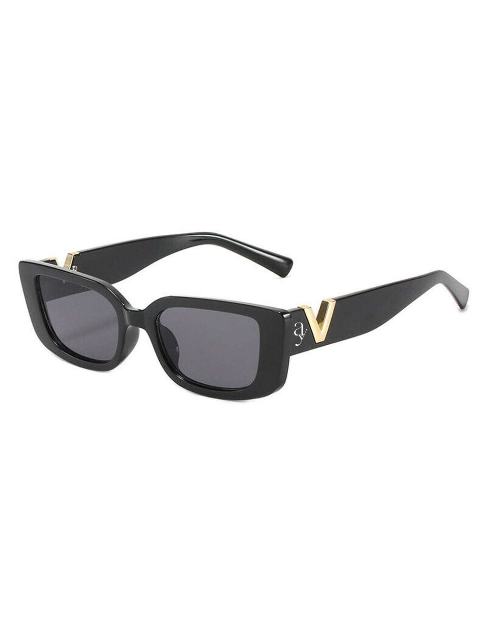 Retro V Rectangle Sunglasses