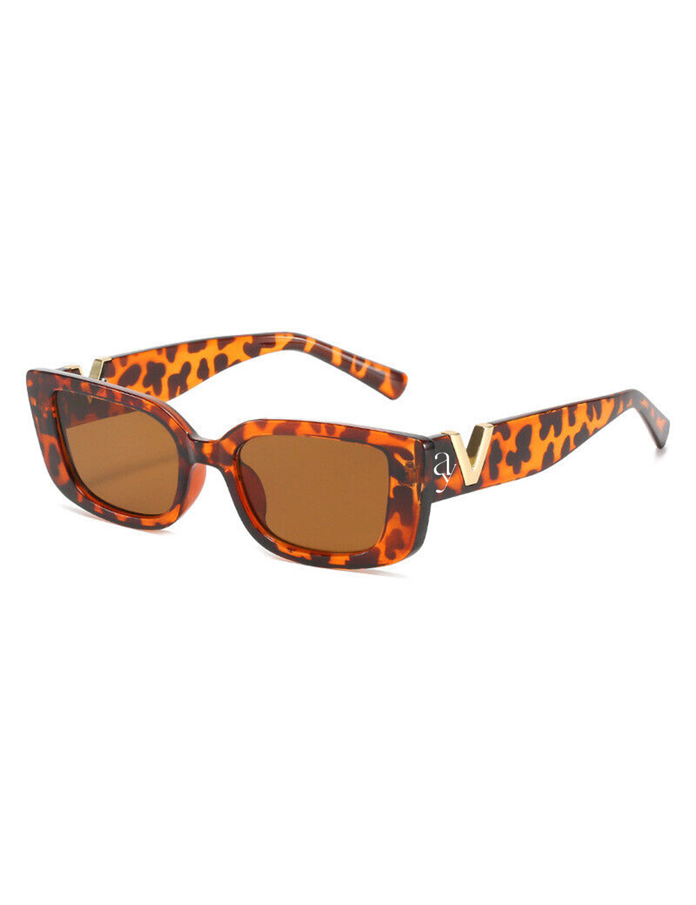 Retro V Rectangle Sunglasses