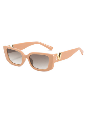 Retro V Rectangle Sunglasses