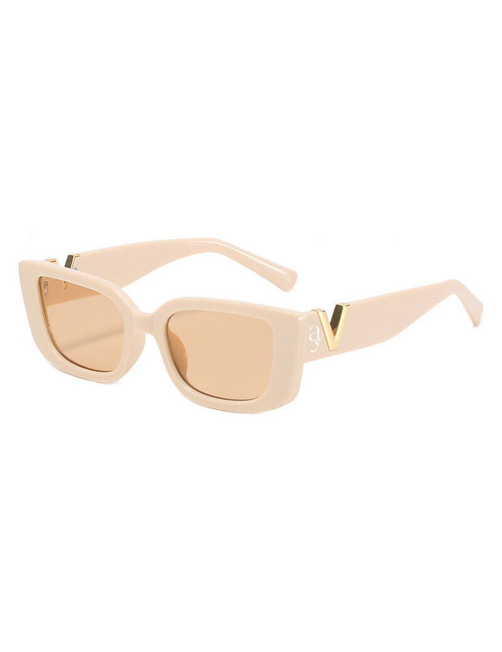 Retro V Rectangle Sunglasses