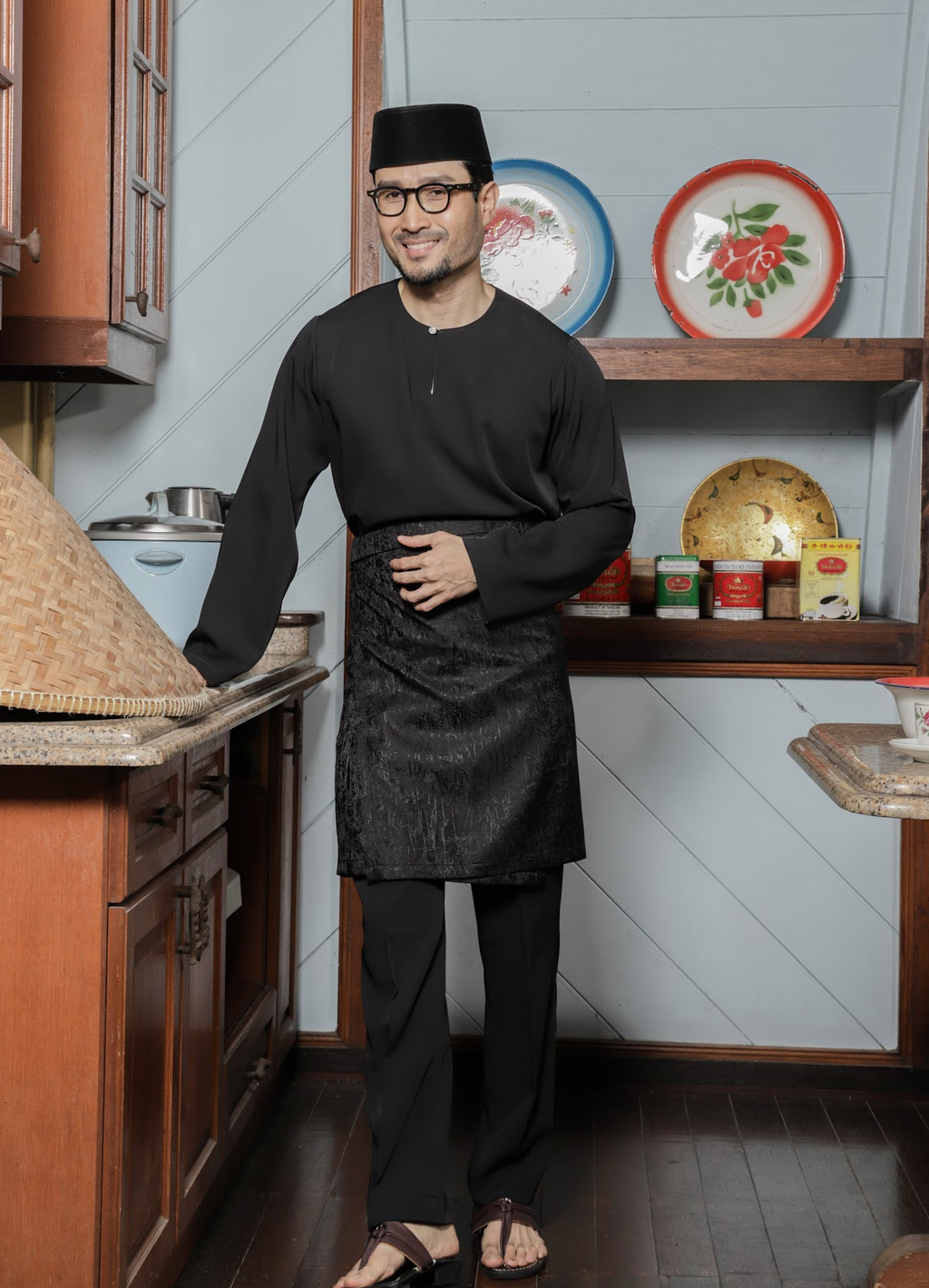 Klasik Raya Kekwa Baju Melayu in Black