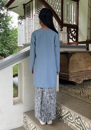 Klasik Raya Cempaka Girl Pahang Kurung in Blue