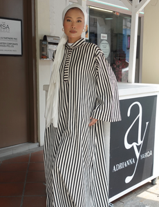 Long Tunic Striped in Black