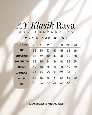 Klasik Raya Anggrek Plain Kurta in Green